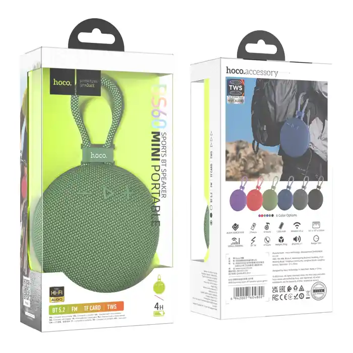 Hoco BS60 Mini Portable Sports Bluetooth Speaker